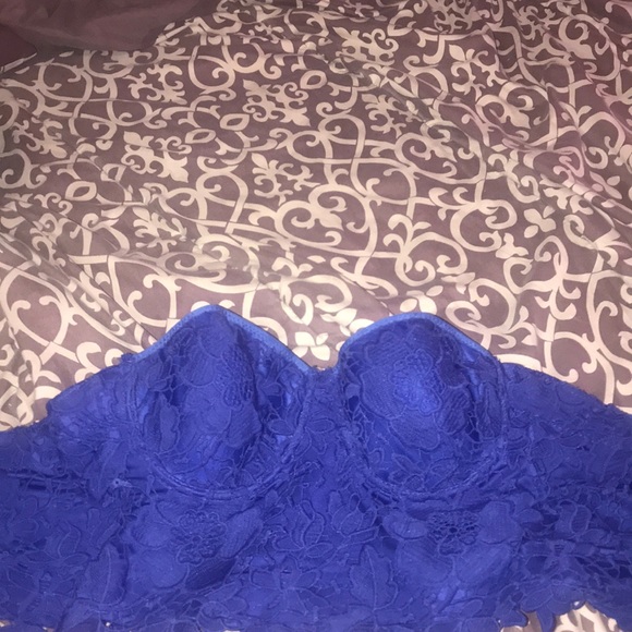 Royal blue push up bustier - Picture 2 of 3